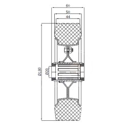Metallgummirad Ø 180 mm