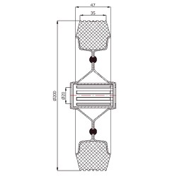 Metallgummirad Ø 200 mm mit Montage-Set