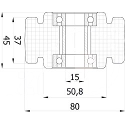 Polyamidräder Ø 80 mm