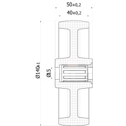 Polyamidräder Ø 140 mm mit Montage-Set
