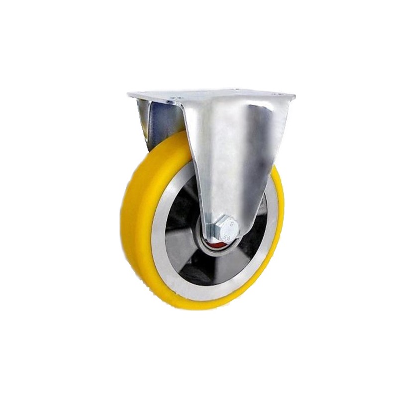 Aluminium-polyurethan-räder Ø 125 mm in nicht-kippbaren Gehäusen