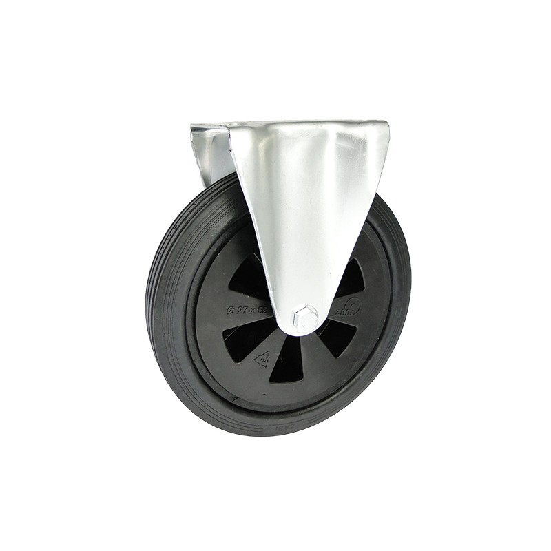 Kunststoffgummirad  Ø 250 mm in nicht-kippbaren Gehäusen