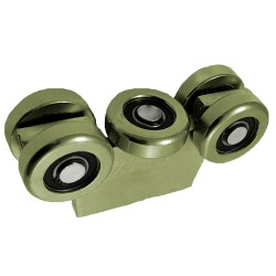 Rollenwagen mit 5 Rollen mit Flacheisen