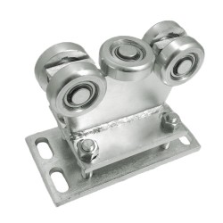 Rollenwagen mit 5 Rollen, nicht kippbar, mit Höhenverstellung