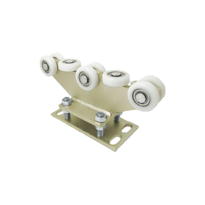 Rollenwagen mit 8 Rollen, nicht kippbar, mit Höhenverstellung