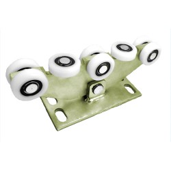 Rollenwagen mit 8 Rollen, kippbar, ohne Höhenverstellung