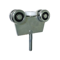 Rollenwagen mit 5 Rollen mit Flacheisen und der Schraube M16