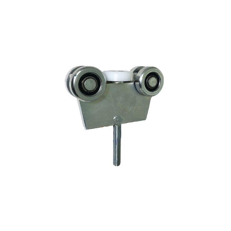 Rollenwagen mit 5 Rollen mit Flacheisen und der Schraube M16