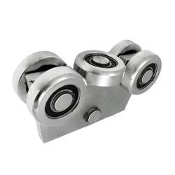 Rollenwagen mit 5 Rollen mit Flacheisen