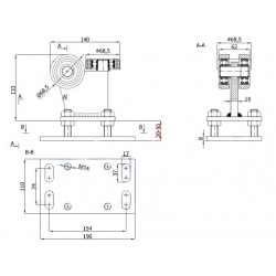 Rollenwagen mit 3 Rollen, nicht kippbar, mit Höhenverstellung