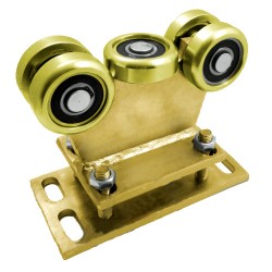 Rollenwagen mit 5 Rollen, nicht kippbar, mit Höhenverstellung