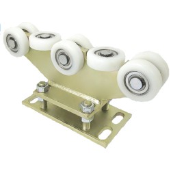 Rollenwagen mit 8 Rollen, nicht kippbar, mit Höhenverstellung