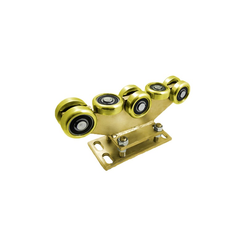 Rollenwagen mit 8 Rollen, nicht kippbar, mit Höhenverstellung