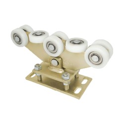 Rollenwagen mit 8 Rollen, kippbar, mit Höhenverstellung / WR-8T-80