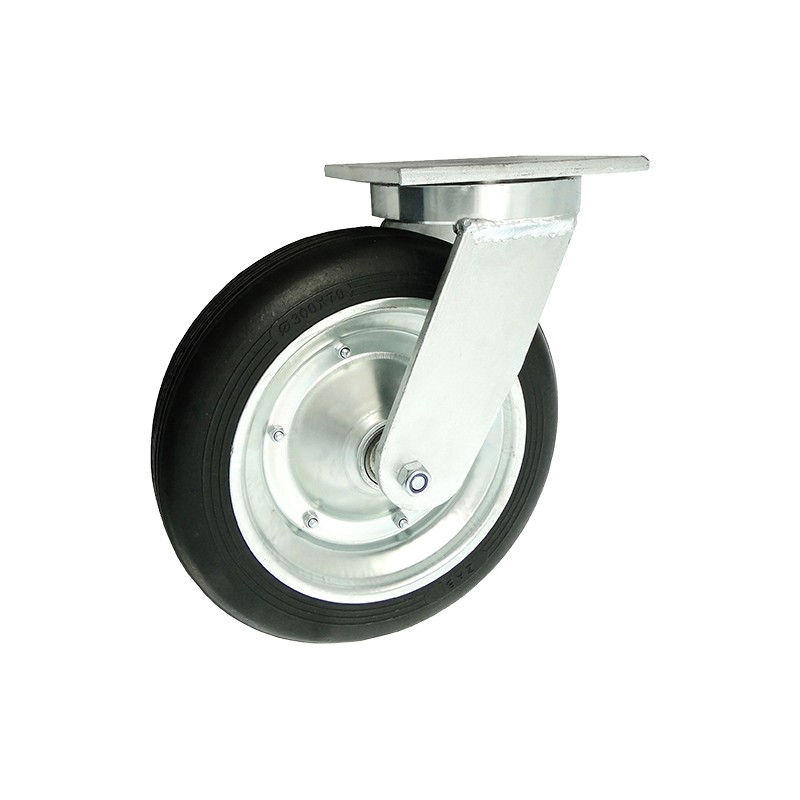 Metallgummirad Ø 300 mm in kippbaren Gehäusen / 1002L