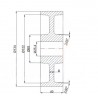 Polyamidräder Ø 125 mm  Ø 25 mm