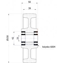 Polyamidräder Ø 150 mm / Ø 20 mm