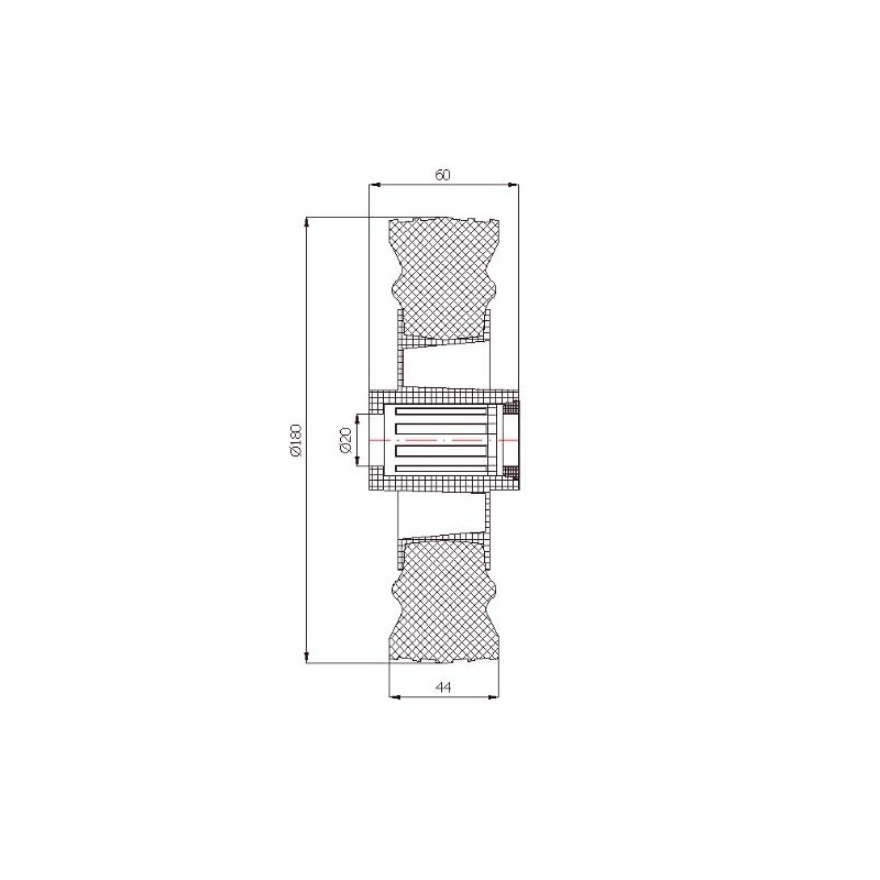 Kunststoffgummirad Ø 180 mm