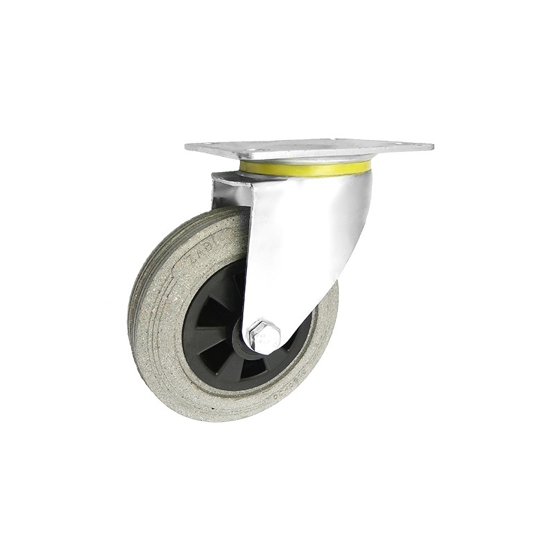 Kunststoffgummirad  Ø 160 mm in kippbaren Gehäusen