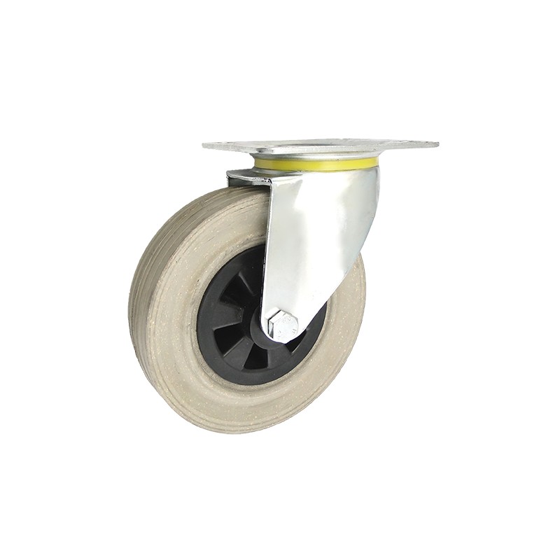 Kunststoffgummirad  Ø 180 mm in kippbaren Gehäusen