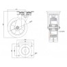 Aluminium-Gummiräder  Ø 125 mm in kippbaren Gehäusen