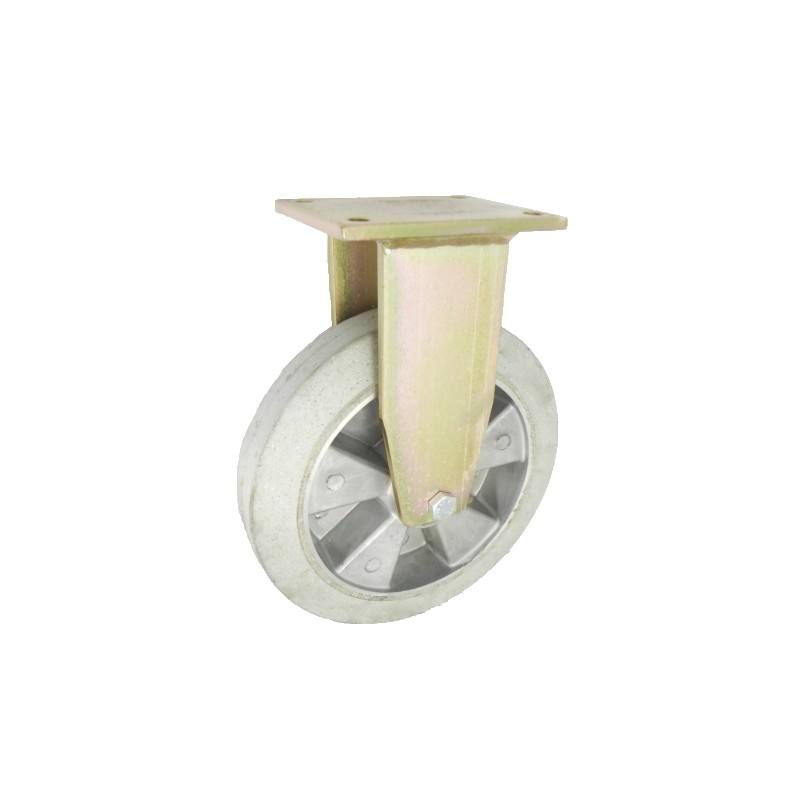 Aluminium-Gummiräder Ø 250 mm in nicht-kippbaren Gehäusen