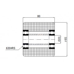 Polyamid-Rollen Ø 85mm für palettenwagen