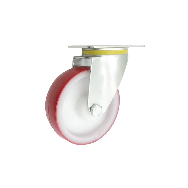 Polyamid-Polyurethanräder Ø 125 mm in kippbaren Gehäusen