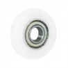 Abgerundete Kunststoff-Rollen  mit Kugellager Ø46mm-RC-46-12/12