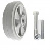 Aluminium-Gummirad Ø 180 mm mit Montage-Set