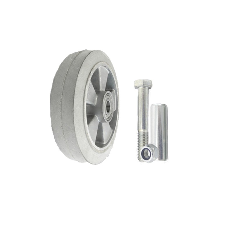 Aluminium-Gummirad Ø 200 mm mit Montage-Set