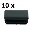 10x Rechteckig Abschlusskappen 18x30 mm