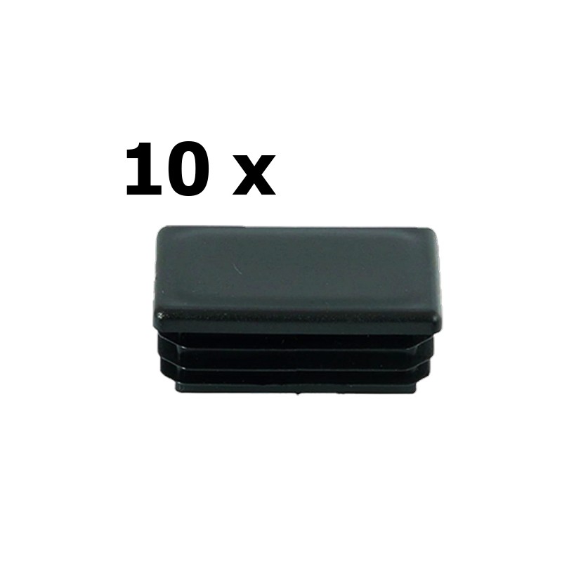 10x Rechteckig Abschlusskappen 30x50 mm