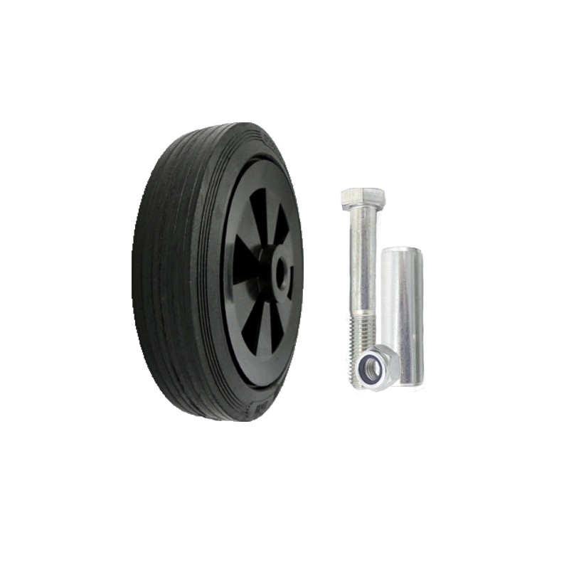 Kunststoffgummirad Ø 200 mm mit Montage-Set