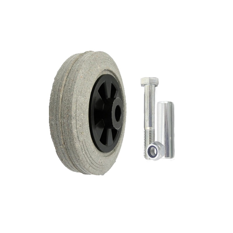 Kunststoffgummirad Ø 160 mm mit Montage-Set