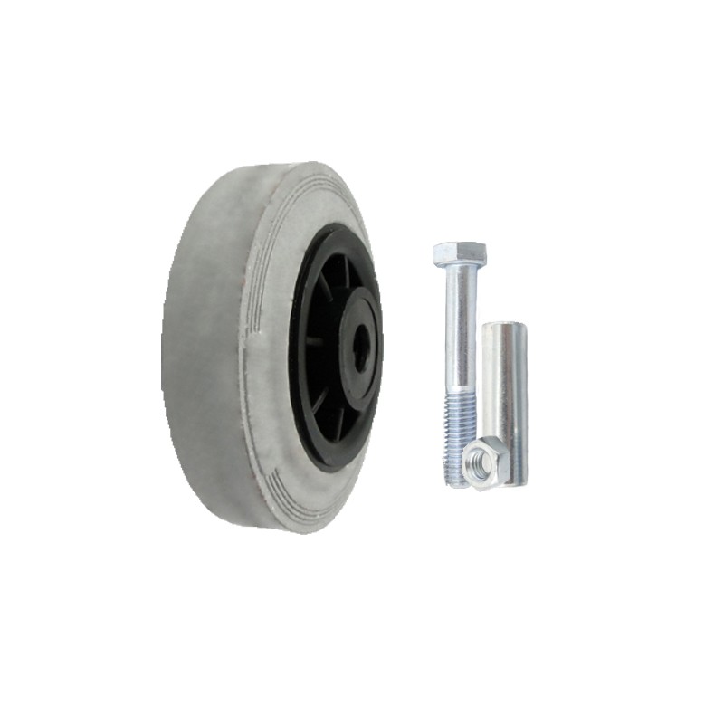 Kunststoffgummirad Ø 100 mm mit Montage-Set