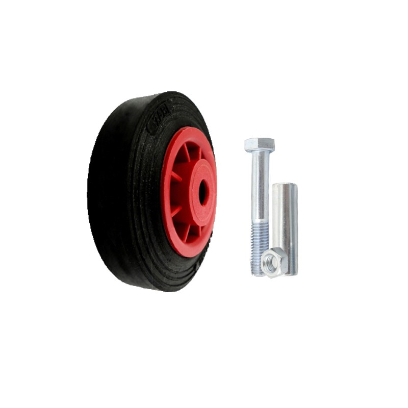Kunststoffgummirad Ø 100 mm mit Montage-Set