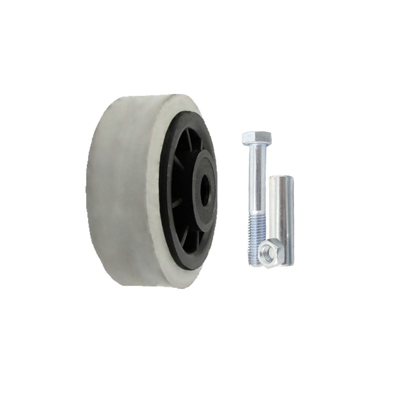 Kunststoffgummirad Ø 80 mm mit Montage-Set