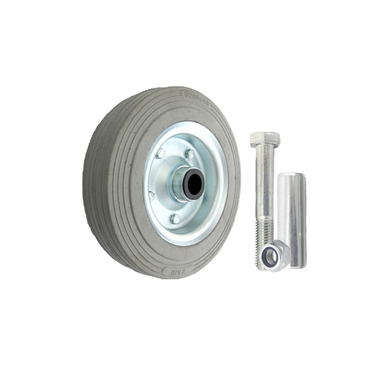 Metallgummirad Ø 200 mm mit Montage-Set