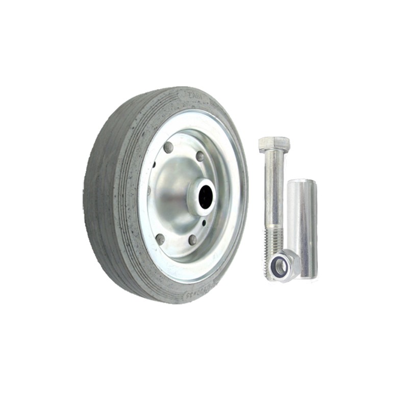 Metallgummirad Ø 200 mm mit Montage-Set