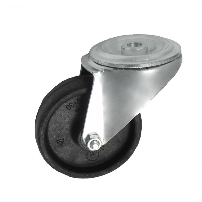 Räder 100mm mit Wärmebeständigkeit bis 250°C Lenkrollen mit Rüuckenloch- 17EZ