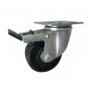 Räder 100mm mit Wärmebeständigkeit bis 250°C In kippbaren Gehäusen mit Bremse - 15BNEWH