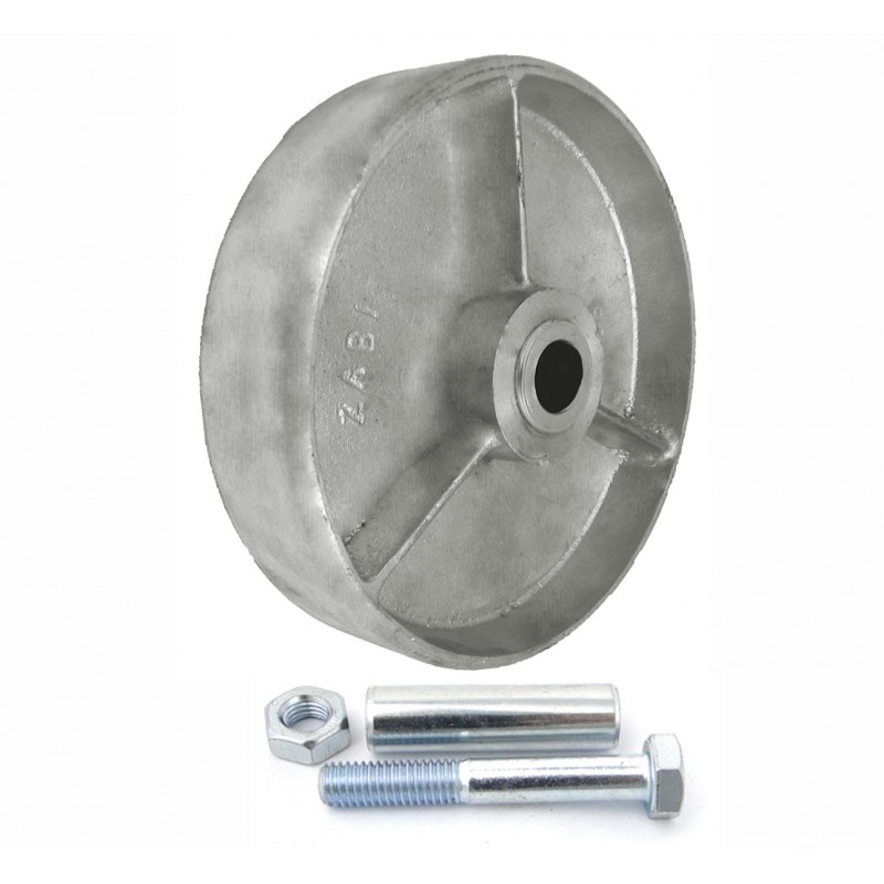 Räder 180 mm mit Wärmebeständigkeit bis 300°C mit Montage-Set - A51