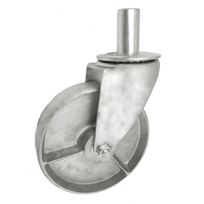 Räder 180 mm mit Wärmebeständigkeit bis 300°C in kippbaren Gehäusen mit Bolzen- A54*32