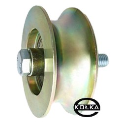 Metallrolle Ø 89mm für Tore für Rohr 1/2"