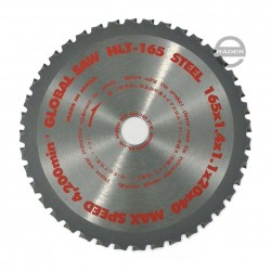 Japanisches Stahlsägeblatt  165 x 1.4/1.1 x 20mm / 40 Zähne, CERMET