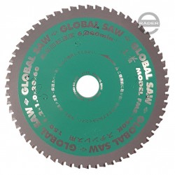 Japanisches Sägeblatt zum Schneiden von Edelstahl  150 x 1.2/1.0 x 20mm / 60 Zahne CERMET / FMS-150K