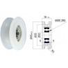 Seilrolle Ø 45mm für Seil 6mm / C45/6L