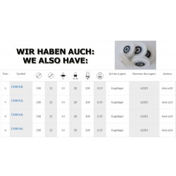 Seilrolle Ø 100mm für Seil 16mm / C100/16L