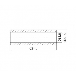 T4* - Buchse ⌀20 x 61mm